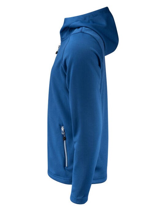 Printer Red Layback Full Zip Hoodie - Bright Blue