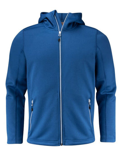 Printer Red Layback Full Zip Hoodie - Bright Blue