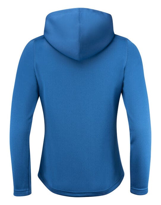 Printer Red Ladies Layback F/Z Hoodie - Bright Blue