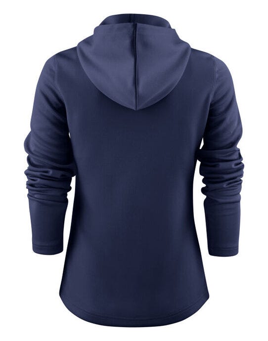Printer Red Ladies Layback F/Z Hoodie - Navy
