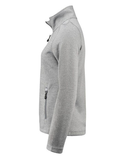 Printer Red Ladies Powerslide Jacket - Grey Melange