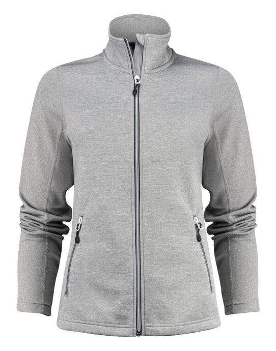 Printer Red Ladies Powerslide Jacket - Grey Melange