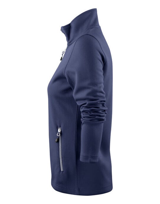 Printer Red Ladies Powerslide Jacket - Navy