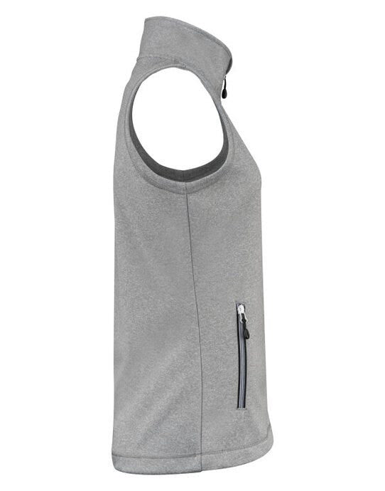 Printer Red Ladies Powerslide Vest - Grey Melange