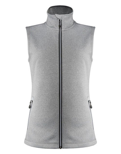 Printer Red Ladies Powerslide Vest - Grey Melange