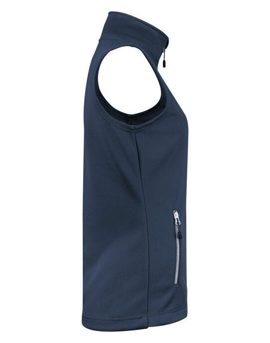 Printer Red Ladies Powerslide Vest - Navy