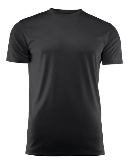 Printer Red Run Active T-Shirt - Black
