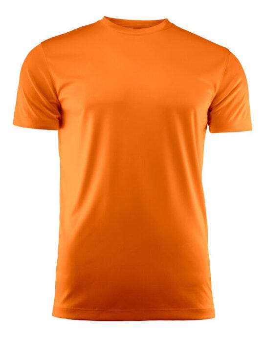 Printer Red Run Active T-Shirt - Bright Orange