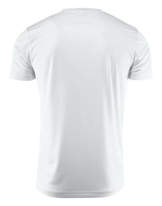 Printer Red Run Active T-Shirt - White