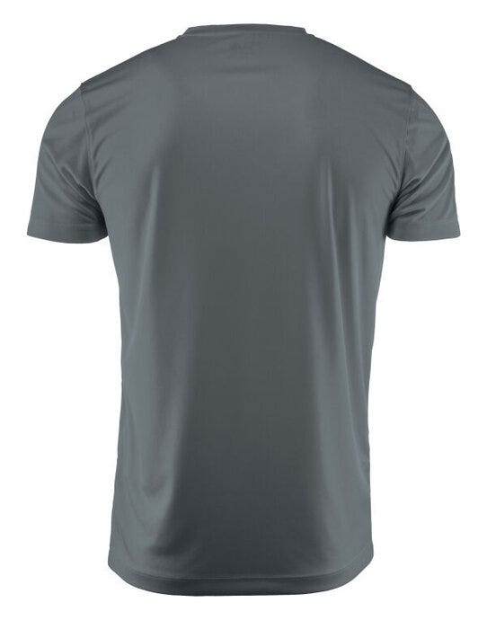 Printer Red Run Active T-Shirt - Metal Grey