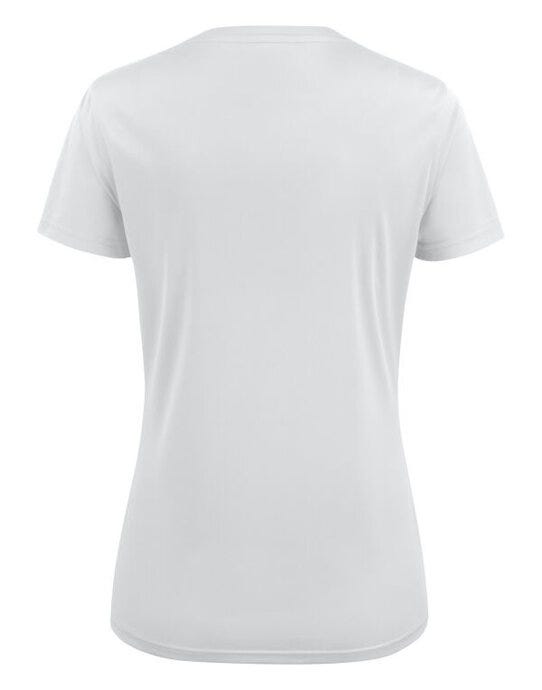 Printer Red Ladies Run T-Shirt - White