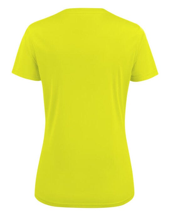 Printer Red Ladies Run T-Shirt - Bright Yellow