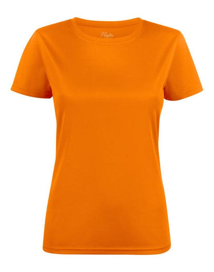 Printer Red Ladies Run T-Shirt - Bright Orange