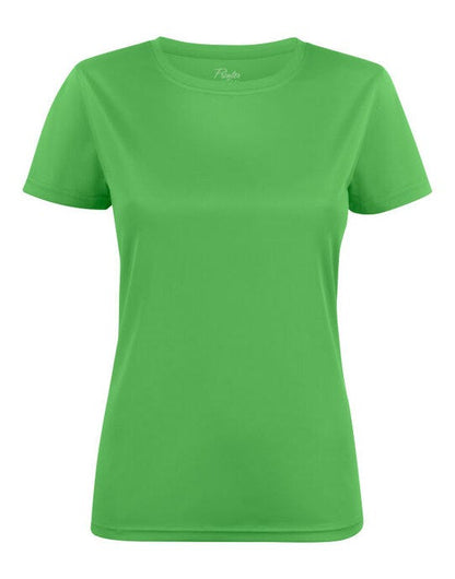 Printer Red Ladies Run T-Shirt - Lime