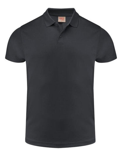 Printer Red Smash Polo Shirt - Black