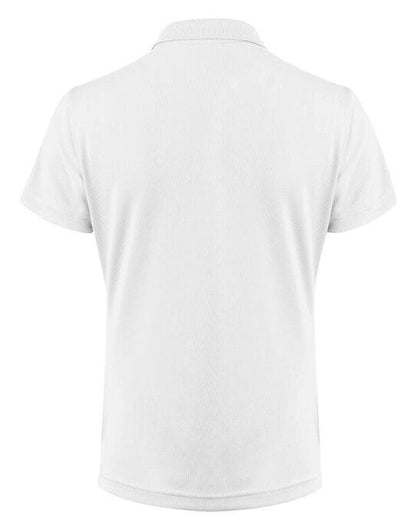 Printer Red Ladies Smash Polo Shirt - White