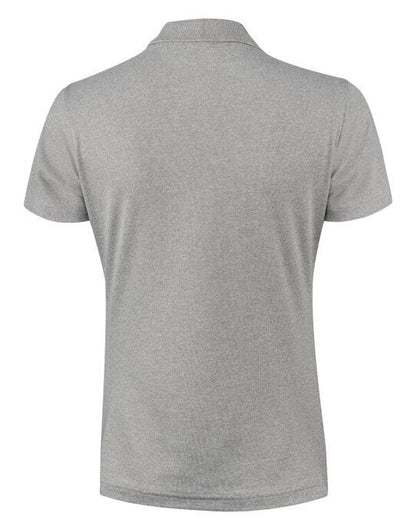 Printer Red Ladies Smash Polo Shirt - Grey Melange