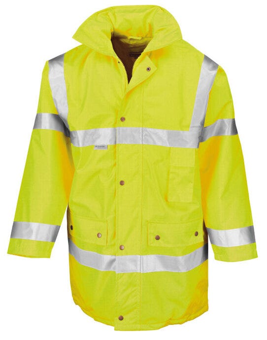Result Safeguard Result Safe-Guard Motorway Coat - Hi-Vis Yellow