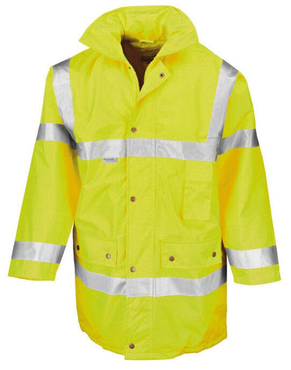 Result Safeguard Result Safe-Guard Motorway Coat - Hi-Vis Yellow