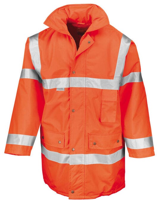 Result Safeguard Result Safe-Guard Motorway Coat - Hi Vis Orange