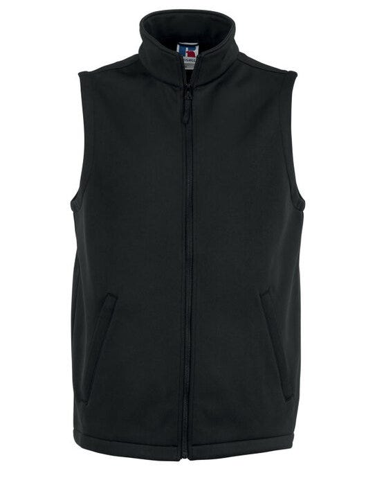 Russell Athletic Russell Mens Smart Softshell Gilet - Black