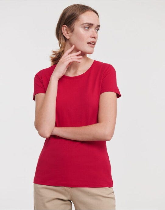 Russell Athletic Pure Organic Russell Ladies Pure Organic T - Classic Red