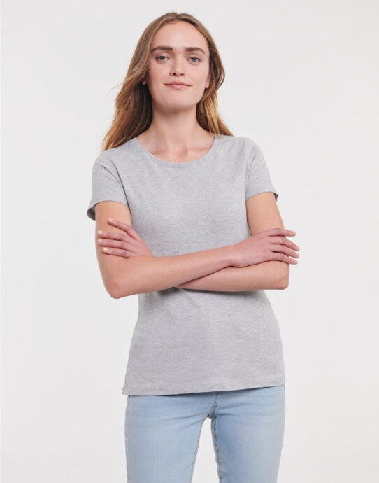 Russell Athletic Pure Organic Russell Ladies Pure Organic T - Light Oxford