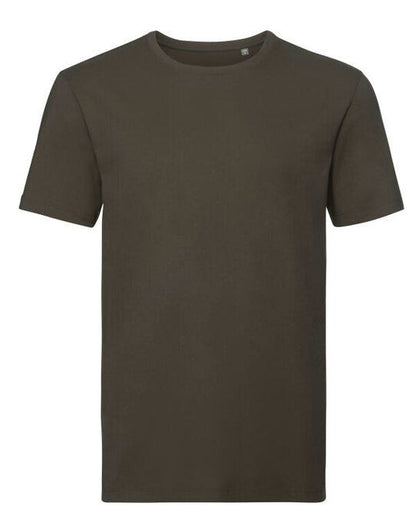 Russell Athletic Pure Organic Russell Mens Pure Organic T - Dark Olive