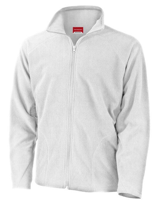 Result Core Mens Microfleece Jacket - White