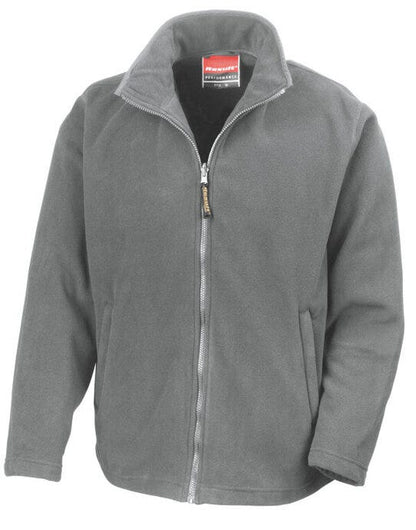 Result Mens Horizon Microfleece Jacket - Light Grey