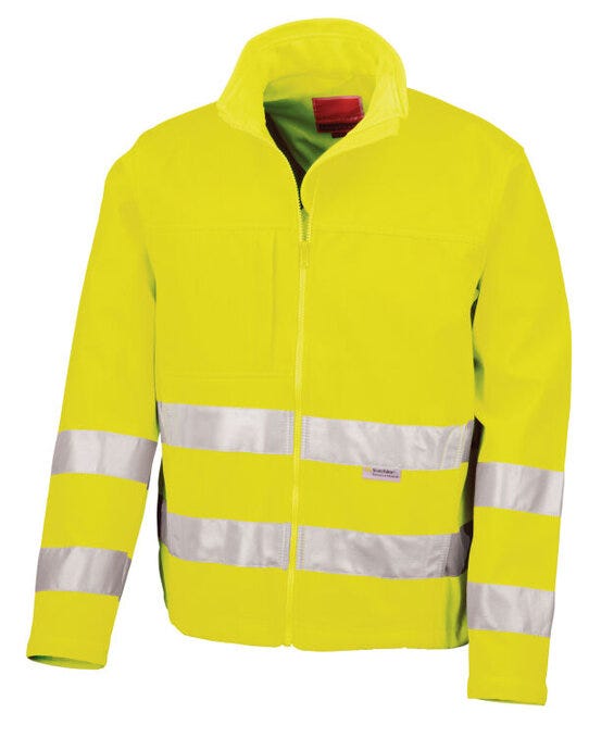 Result Safeguard Hi-Vis Softshell Jacket - Hi-Vis Yellow