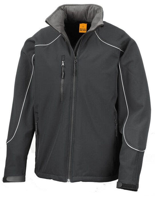 Result Hooded Softshell Jacket - Black