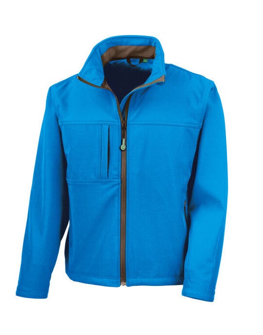 Result Mens Classic Softshell Jacket - Azure Blue