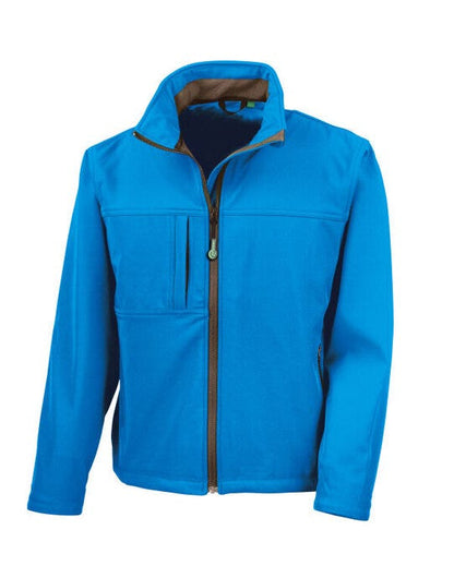 Result Mens Classic Softshell Jacket - Azure Blue