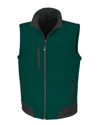 Result Softshell Bodywarmer - Bottle Green/Black