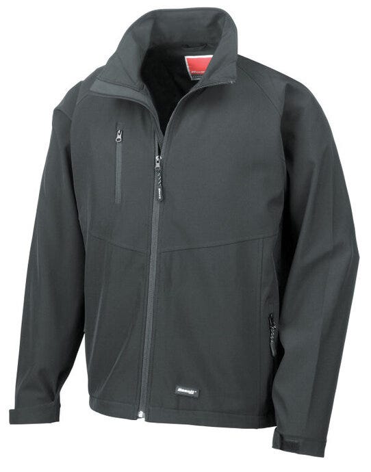 Result Mens Baselayer Softshell Jacket - Black