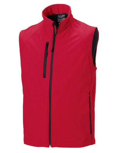 Russell Athletic Russell Mens Softshell Gilet - Classic Red