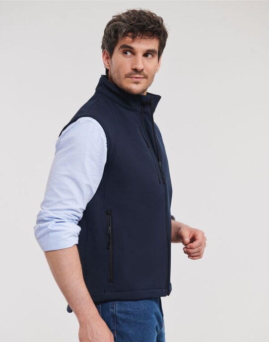Russell Athletic Russell Mens Softshell Gilet - French Navy