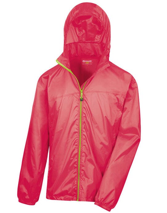 Result Urban Outdoor Wear Result Urban L/Weight Stowable Jacket - Raspberry/Lime
