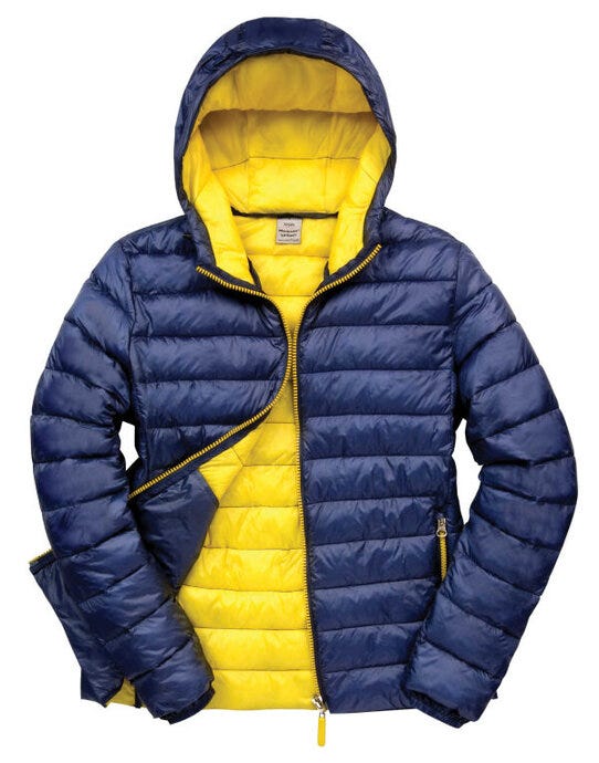 Result Urban Outdoor Wear Result Urban Mens Snowbid Hooded Jkt - Navy/Yellow