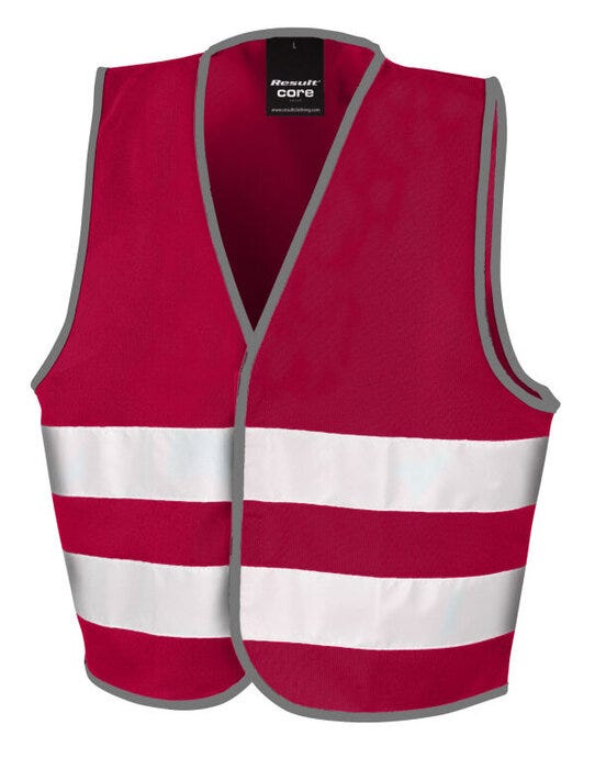 Result Safeguard Jr Enhanced Vis Vest - Burgundy