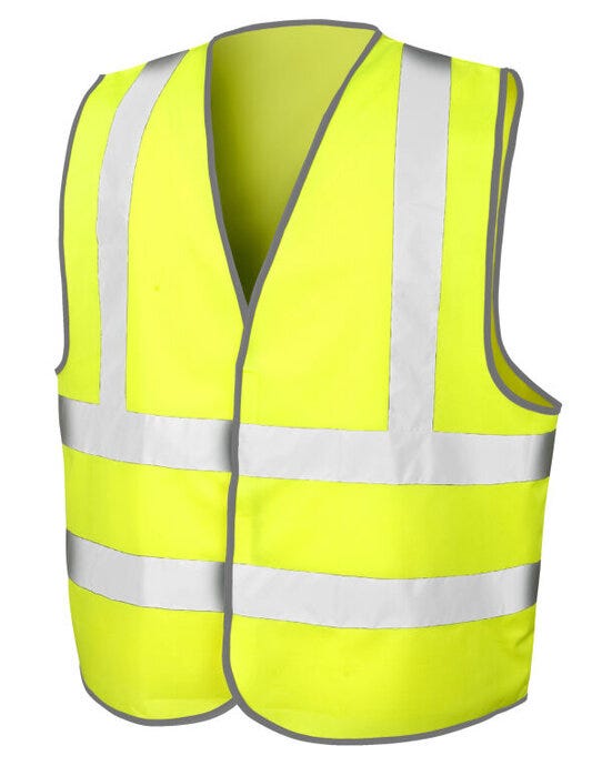 Result Safeguard Safety Hi-Vis Vest - Hi-Vis Yellow