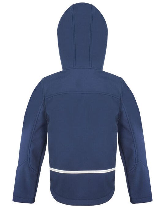 Result Core Junior Hooded Softshell Jkt - Navy/Royal