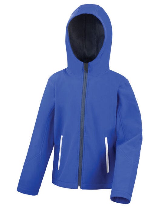 Result Core Junior Hooded Softshell Jkt - Royal/Navy