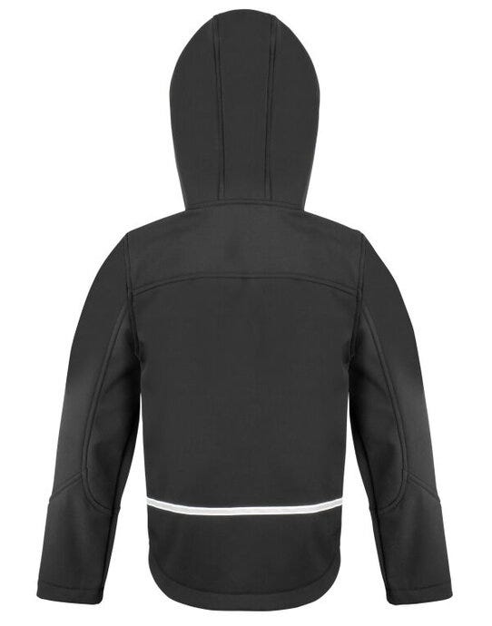 Result Core Junior Hooded Softshell Jkt - Black/ Grey
