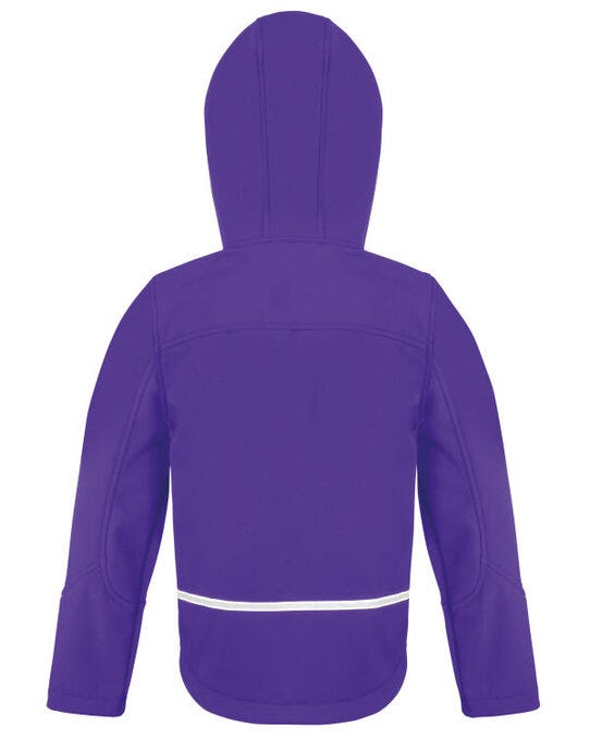 Result Core Junior Hooded Softshell Jkt - Purple/Grey
