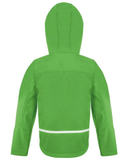 Result Core Junior Hooded Softshell Jkt - Vivid Green/Black