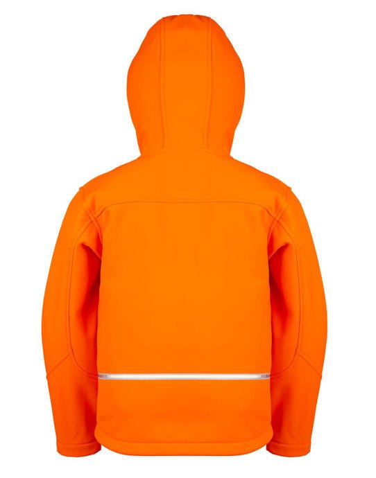 Result Core Junior Hooded Softshell Jkt - Neon Orange