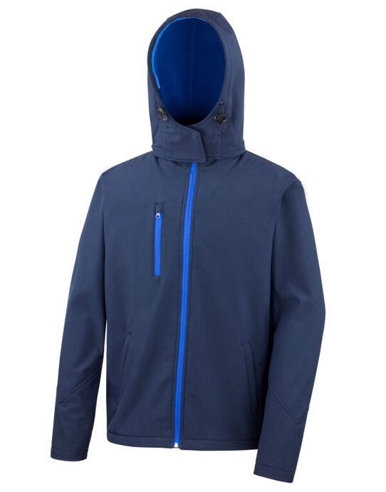 Result Core Mens Performance Hood SShell - Navy/Royal
