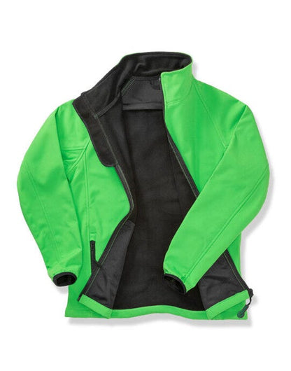 Result Core Mens Printable Softshell - Vivid Green/Black